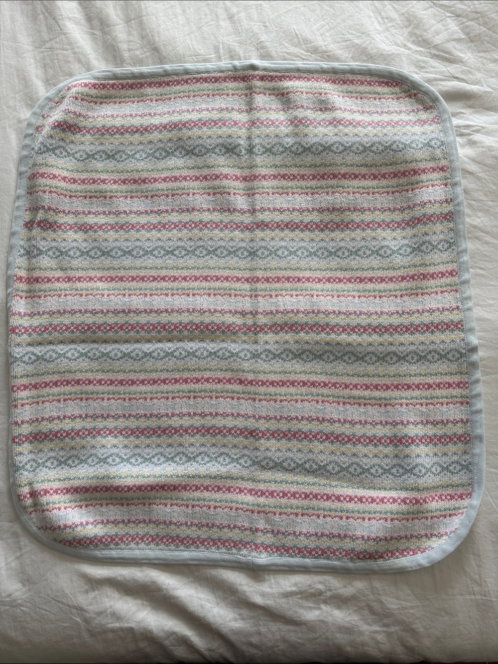 Vintage Laura Ashley 100% cotton baby blanket